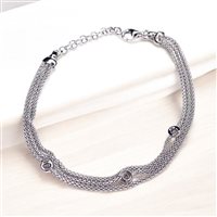 Bracciale Stocco Gioielli Uomo in Argento Zircone ABR 628